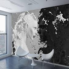 Bedroom Black And White Wall Mural Custom Black White Milk Lover Photo Wallpapers For Wall 3 D Living Room Bedroom Shop Bar Cafe Walls Murals Roll Papel De Parede Aliexpress In 2020 Wall Wallpaper Mural Wallpaper White Wall Decor