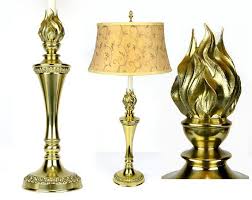 Reserved For Diane Stiffel Table Lamp Brass Torch Shape Table Lamp Brass Table Lamps Lamp