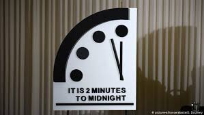 The blind men shout, 'let the creatures out' let's show the unbelievers the napalm screams of human flames of a prime time belsen feast. Doomsday Clock Remains At 2 Minutes To Midnight News Dw 24 01 2019