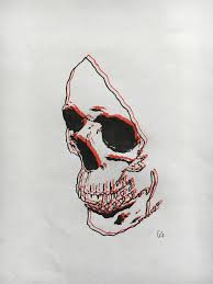 3d Skull Illustration Created Using Fine Liners Skull Illustration Skull Art Skulls Drawing