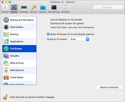 It's like a start menu which covers the whole screen. Adjust Full Screen Settings