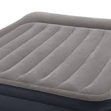 Intex Dura Beam Standard Series Deluxe Pillow Rest Raised Airbed W Soft Flocked Top For Comfort Built In Pillow Electric Pump Be Intex Air Bed Air Mattress