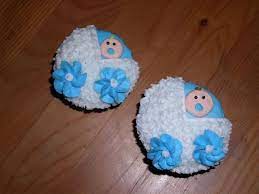 Maybe it's that there is no cutting involved and they are the perfect size for ki Boy Baby Shower Cupcakes Cakecentral Com