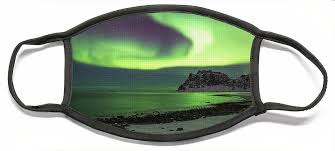 Dancing Northern Lights Face Mask