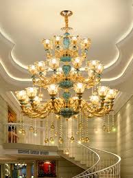 This stunning 8 light design will light up your home with elegance and class. Big Discount 0 Off Duplex Building Large Chandelier Villa Living Room Stairs Three Story Large Crystal Lamp Building Hotel Long Crystal Chandeliers