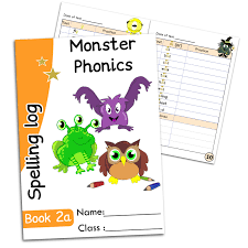 Perform different actions to high and low sounds. Spelling Log Book 2a Year 2 Set Of 5 Monster Phonics