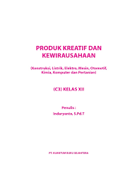 4 produk kreatif dan kewirausahaan kelas xi untuk smk/mak perbedaan pengusaha dan wirausaha no pengusaha wirausaha 1. Download Buku Produk Kreatif Dan Kewirausahaan Kelas Xii Guru Siswapelajar Com