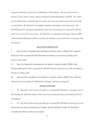 Law School Writing Sample Interoffice Memorandum