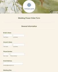 Check spelling or type a new query. Wedding Flower Order Form Template Jotform