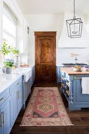 The Prettiest Blue White Kitchens Farmhouse Style Kitchen Cabinets Kitchen Cabinet Styles Blue White Kitchens