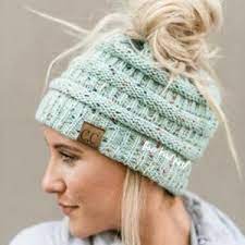 Ponytail Beanie Messy Bun Beanie Winter Hat With Hole For Ponytail Boots N Bags Heaven Pferdeschwanz Mutze Hakelmutzenmuster Hakelmutze