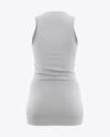 Download Netball Dress With V Neck Hq Mockup Back View In Apparel Mockups On Yellow Images Object Mockups