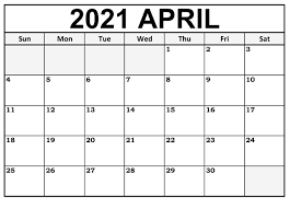 Want to know what's in store for your star sign for april 2021? Printable April 2021 Calendar Zhudamodel