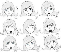 Free coloring sheets to print and download. Online Coloring Pages Coloring Anime Face Emotions Coloring