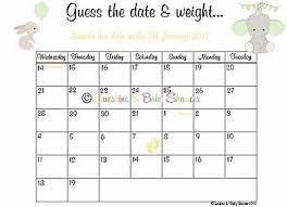 Links to your shower list with offers and discounts available! Personalised Guess The Baby S Due Date Weight Baby Shower Game Elephant Baby 3 45 Picclick Uk