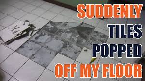 If you have laminate tile, leave the steamer alone. How To Tell If Your Tile Is Going To Pop Off Your Floor Youtube