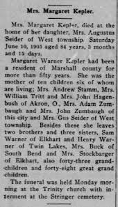 Margaret Warner Kepler (1821-1905)