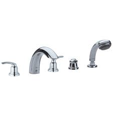 Faucets, crane bathtub, grohe motion sensor kitchen faucet, grohe black faucet, grohe sink faucet, bathroom water faucet, hansgrohe automatic faucet, crane bathroom sink faucets. Five Hole Bathtub Faucet With Handshower