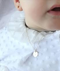 Baby Initial Disc Necklace 14k Gold Fill Or Sterling Silver Etsy Initial Disc Necklace Toddler Jewelry Bridal Jewelry