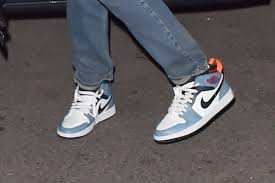 The air jordan 1, in the mid. Rihanna S Nyc Night Out Look Jeans Jordan Sneakers Furry Bucket Hat Footwear News