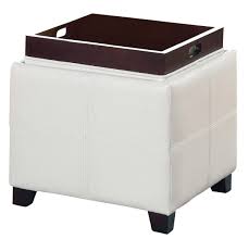 You want it to be fully functional with plenty of storage. Anton Ii Storage Ottoman With Serving Tray In White I Shop Trendy