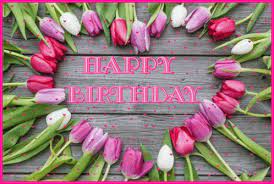 Send colorful images with tulips, these images with beautiful flowers are symbols of life, spring and good mood. Happy Birthday Tulips Gif Happybirthday Tulips Glitter Discover Share Gifs