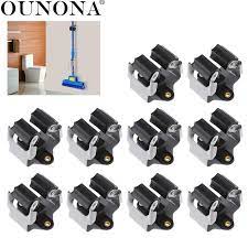 Shop.alwaysreview.com has been visited by 1m+ users in the past month 10pcs Mop Broom Holder Wall Mounted Mop Holder Household Storage Broom Hanger Hook Rack Kitchen Bathroom Organizer With Screws Storage Rack Mop And Broom Holderbroom Organizer Aliexpress