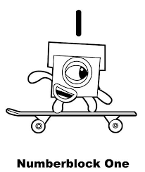 numberblocks one for kid coloring pages numberblocks coloring pages coloring pages for kids and adults