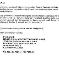 Menjadikan negeri johor sebagai hub pengembangan sukan dan destinasi sukan. Jawatan Kosong Majlis Sukan Negeri Kedah