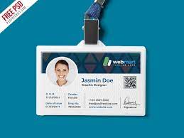 Looking for a template of the id card is not difficult both in psd photoshop and other formats. Office Id Card Design Psd Psdfreebies Com