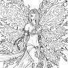 Fairy coloring pages for adults (based on keywords). 1