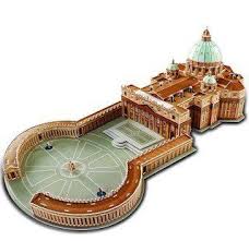 New Saint St Peters Basilica 3d Puzzle Christian Architecture Building Model Http Www Amazon Com Dp B005th Architecture Building St Peters Basilica Basilica