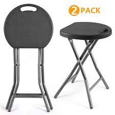 Portable plastic retractable folding stool portable lightweight seat outdoor fishing folding stools. 5rcom Portable Stools Folding Lightweight Collapsible Stool 18 Inch Set Of 2 Plastic Foldable Fold Up Round Stool For Buy Online In Bahamas At Bahamas Desertcart Com Productid 154149334