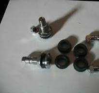 FMR CHROME BOLT-IN STEEL VALVE STEMS,4 PACK, # 605-8501,FITS 1/2" AND 5/8 "  HOLE | eBay