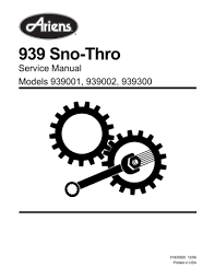 Check spelling or type a new query. Ariens 939001 St520e Service Manual Manualzz