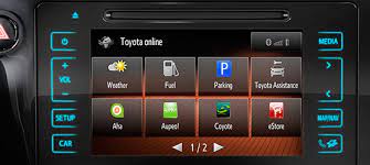 Choose a vehicle below to explore its multimedia features. Toyota Touch 2 Upgrade