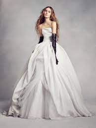 White By Vera Wang Textured Organza Wedding Dress David S Bridal Wedding Dress Organza Designer Wedding Dresses Ball Gowns Wedding