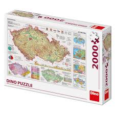 Puzzle Kaart Van Tsjechie 2 000 Stukken Puzzlemania Nl