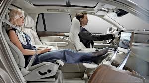 Volvo Business Class Xc90 Lounge Concept Ditches The Front Passenger Seat Volvo Xc90 Volvo Cars Luxury Car Interior