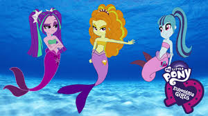 Printable equestria girls adagio dazzle coloring page. My Little Pony Equestria Girls The Dazzlings Transforms Into Mermaids Coloring Youtube