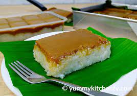 No Bake Bibingkang Malagkit Yummy Kitchen Recipe Filipino Food Dessert Sticky Rice Cake Baking