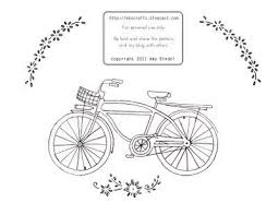 Free Bicycle Embroidery Pattern Embroidery Patterns Free Vintage Embroidery Hand Embroidery