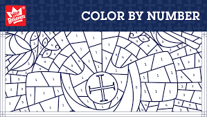 This Special Color By Number Will Keep Your Child Happily Occupied While Learning About The Eucharist As The S Mass Activities Color By Numbers Catholic Crafts