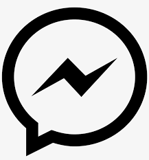 Facebook messenger logo in vector (.eps +.svg) format, file size: Facebook Messenger Icon Facebook Messenger Logo Black And White Free Transparent Png Download Pngkey