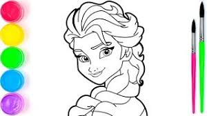 Frozen merupakan sebuah kartun animasi buatan disney yang populer. Pelajari Menggambar Dan Mewarnai Elsa Frozen Untuk Anak Anak Youtube