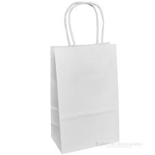 White Kraft Paper Bags 5 25 X3 5 X8 25 25ct Walmart Com Kraft Bag Paper Bag Paper Shopping Bag