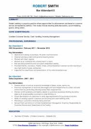 Engaging in rituals with workgroups. Bar Attendant Resume Samples Qwikresume