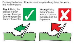 File a divot in the center of the nail. Best Divot Repair Tool To Keep Your Courses In Great Shape