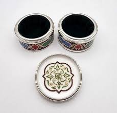 Vintage Sterling Silver, Porcelain Trinket Box Wedgwood "the Windsor Box"  HIDDEN Treasures" Keepsake Box- Trinket/jewelry Box 925/fine China