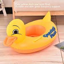 ◀ prev ▲ next ▶. Sealive Inflatable Rubber Duck Pool Float For Kids Swimming Pool Floats Boat Seats Beach Toy Baby Shower Bath Seat Tub Water Fun Games Toys For 1 Year Old Up Toddler Buy Online